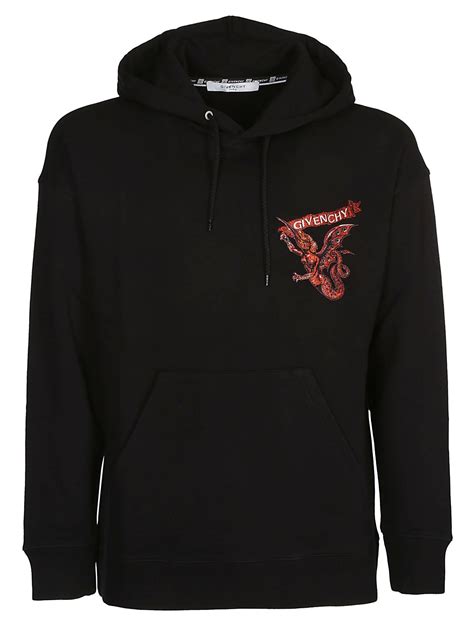 givenchy hoodie dragon head embroidered|givenchy crest sweatshirt.